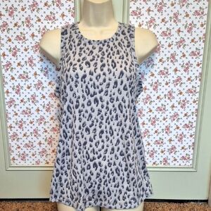 Old Navy Active Leopard Print Sleeveless Top Size Small